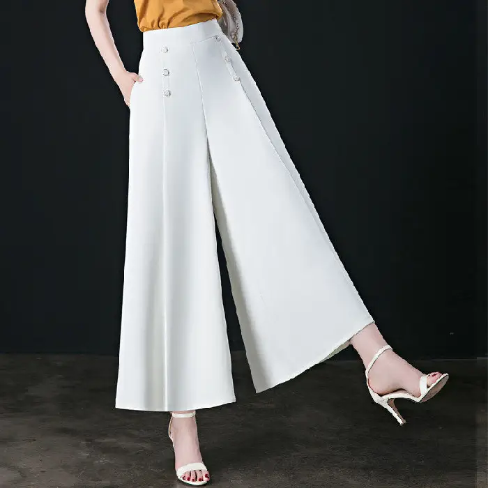 Women's Wide Leg Pants with High Waist Cut 2023 - Image 4