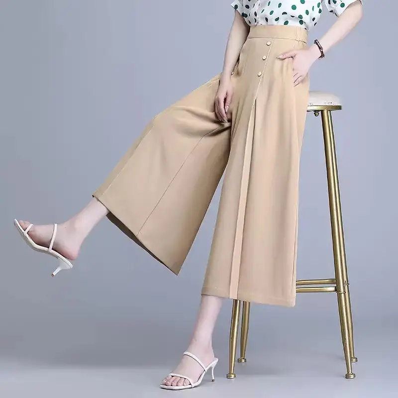 Women's Wide Leg Pants with High Waist Cut 2023 - Image 7