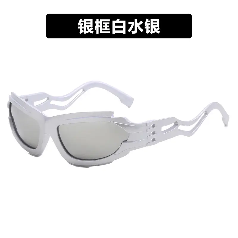 Futuristic Blue Sunglasses for Men 2023 - Image 3