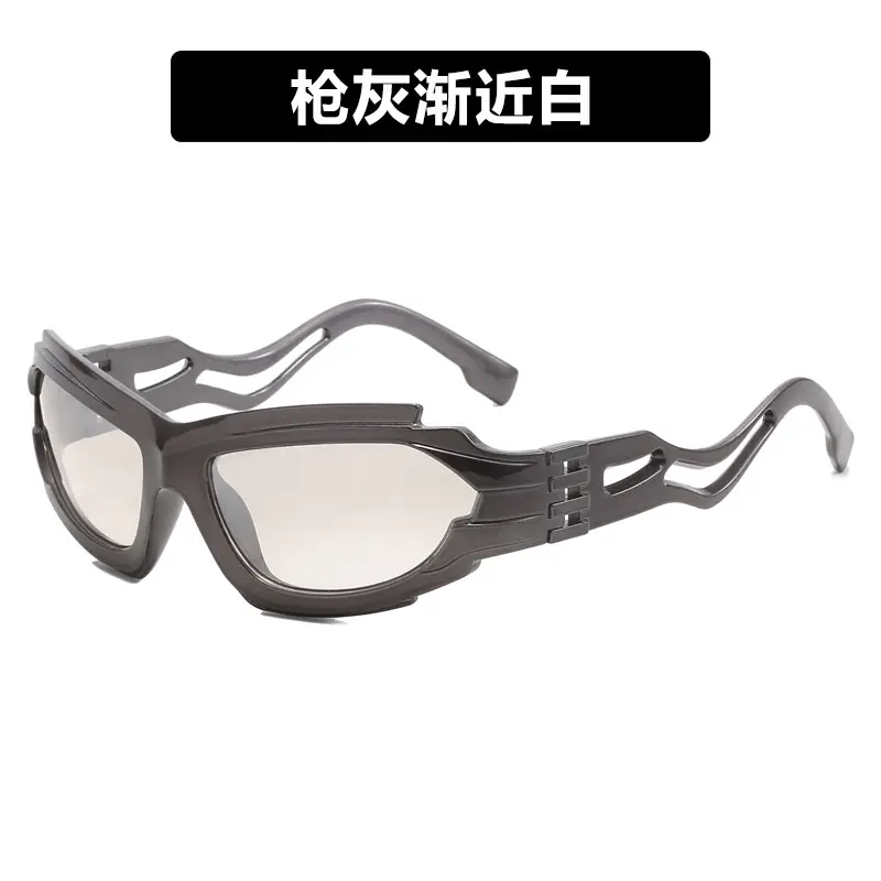 Futuristic Blue Sunglasses for Men 2023 - Image 4