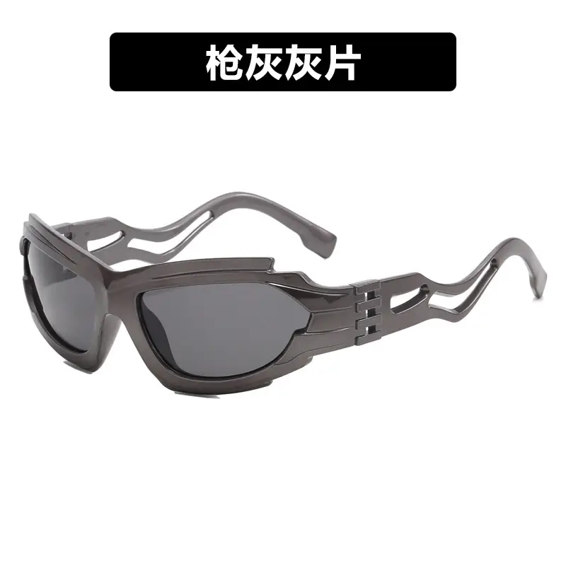 Futuristic Blue Sunglasses for Men 2023 - Image 5