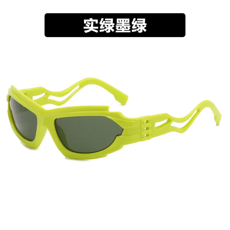 Futuristic Blue Sunglasses for Men 2023 - Image 7