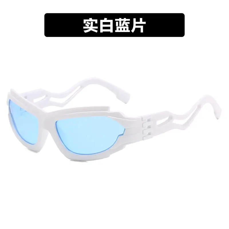 Futuristic Blue Sunglasses for Men 2023 - Image 9