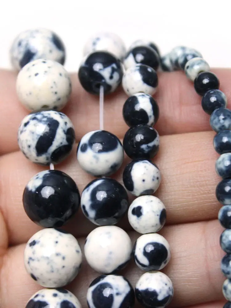 Black & White Marble Stone Beads for Jewelry Making — feature 10