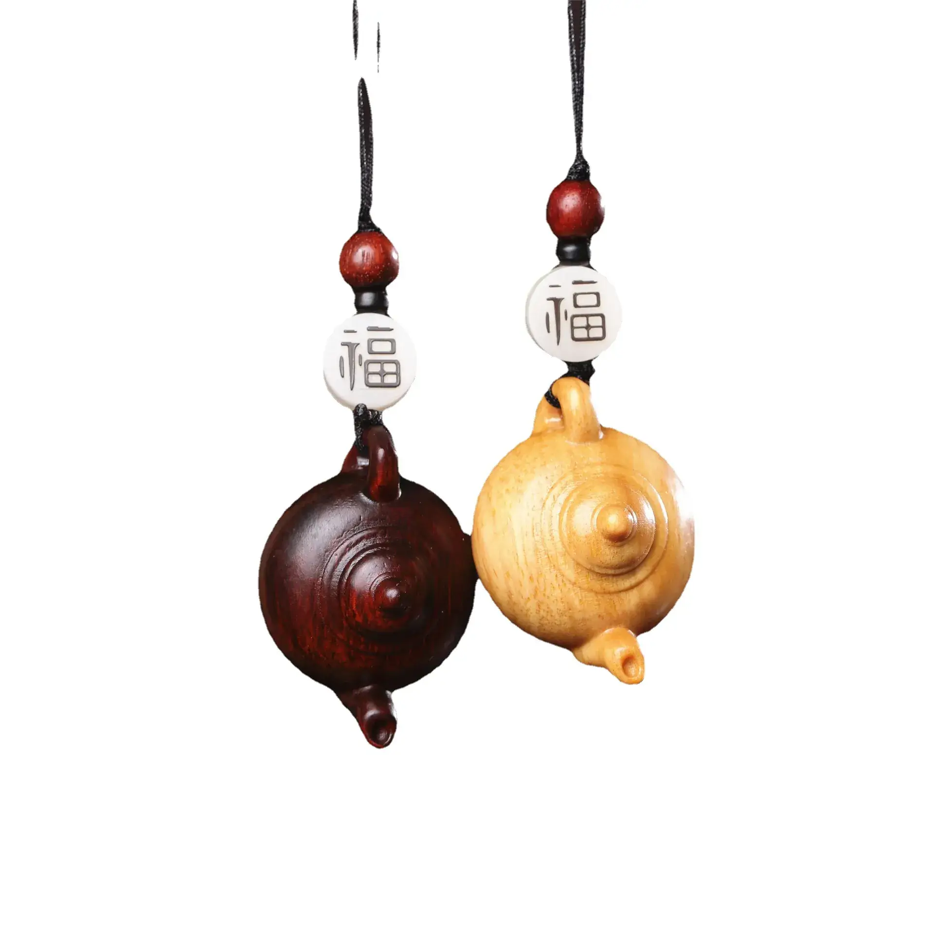 Hu Wooden Mobile Phone Pendant Gift Keychain - Image 7
