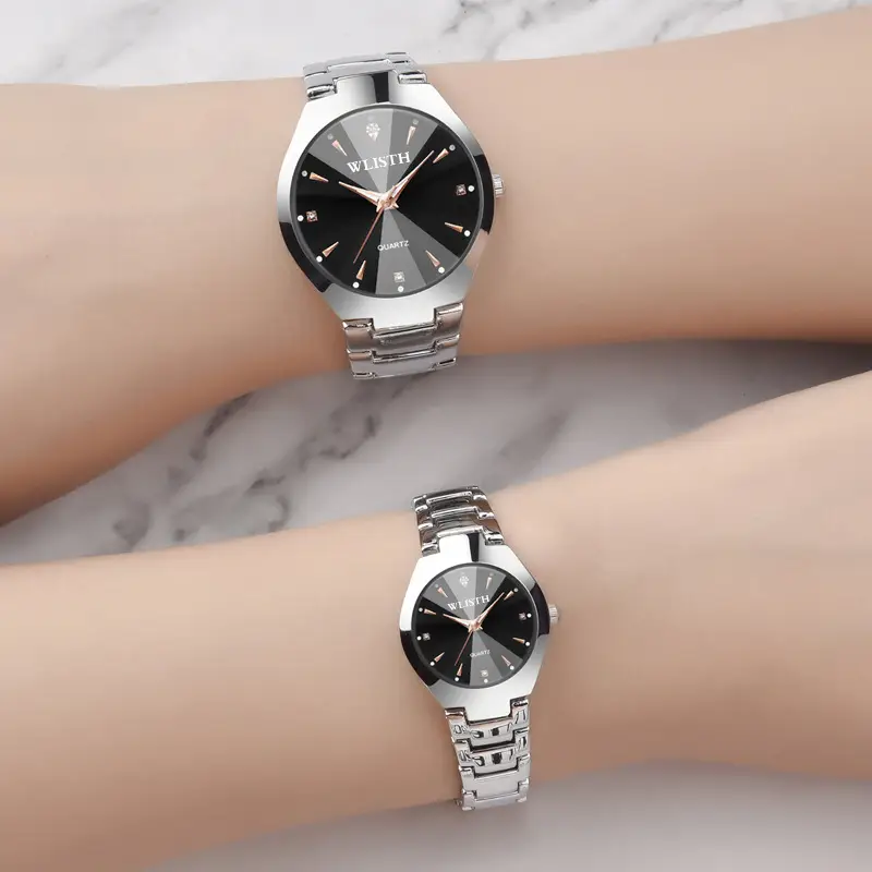 Couple Watches Stainless Steel Quartz Men Women