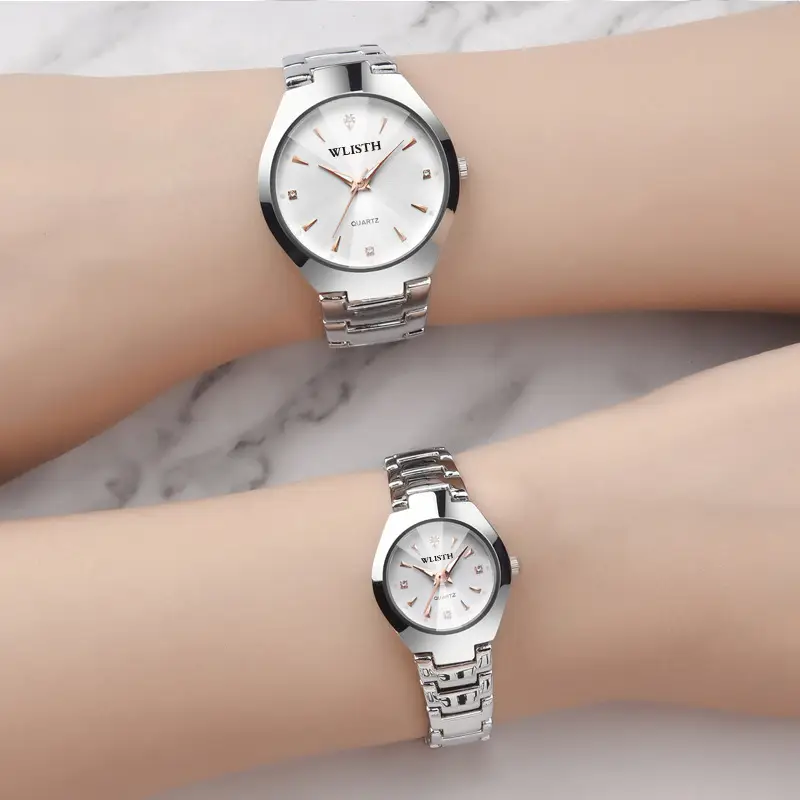 Couple Watches Stainless Steel Quartz Men Women