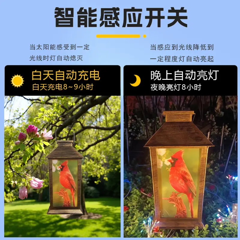 Solar Wind Lamp Candle Palace Lantern Retro Atmosphere - Image 8