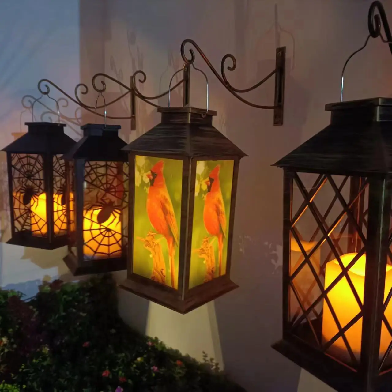 Solar Wind Lamp Candle Palace Lantern Retro Atmosphere — feature 13