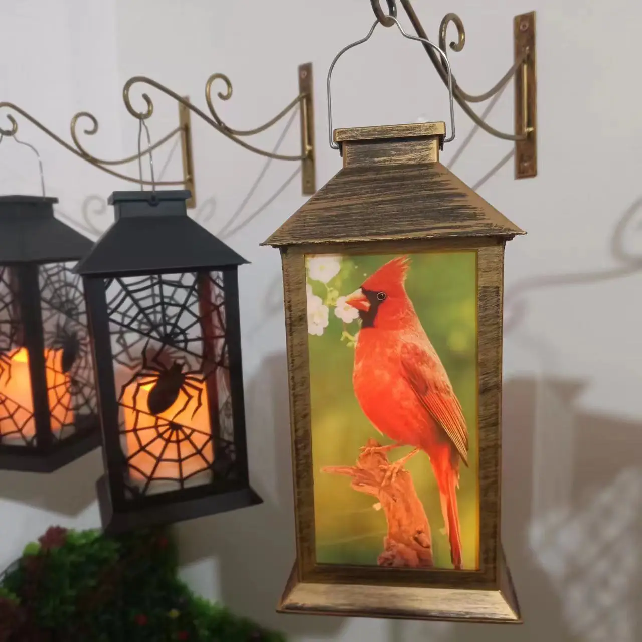 Solar Wind Lamp Candle Palace Lantern Retro Atmosphere — feature 3