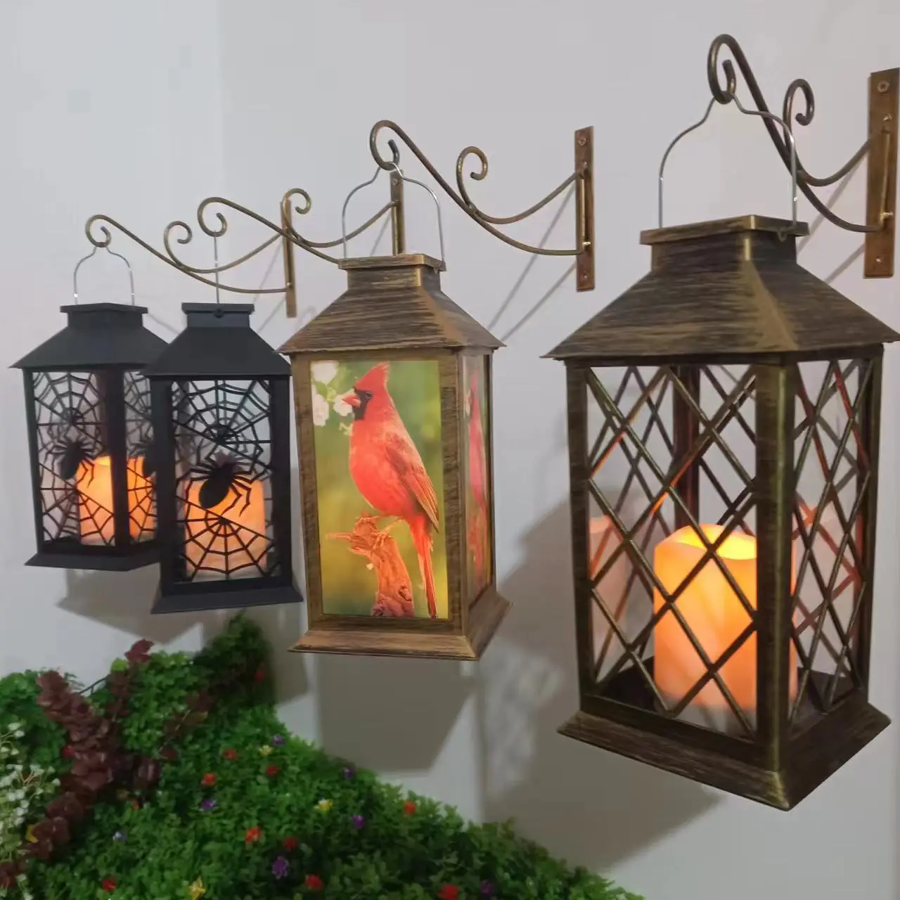Solar Wind Lamp Candle Palace Lantern Retro Atmosphere — feature 5