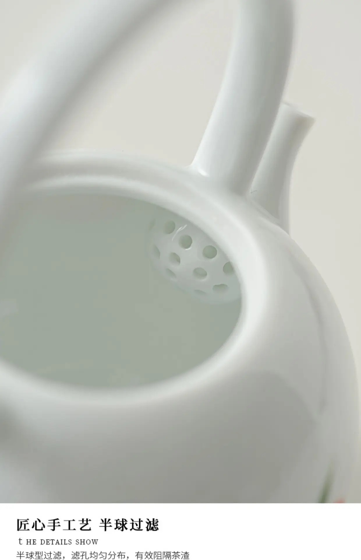 Hand-painted cat ceramic tea set for single cup — feature 16