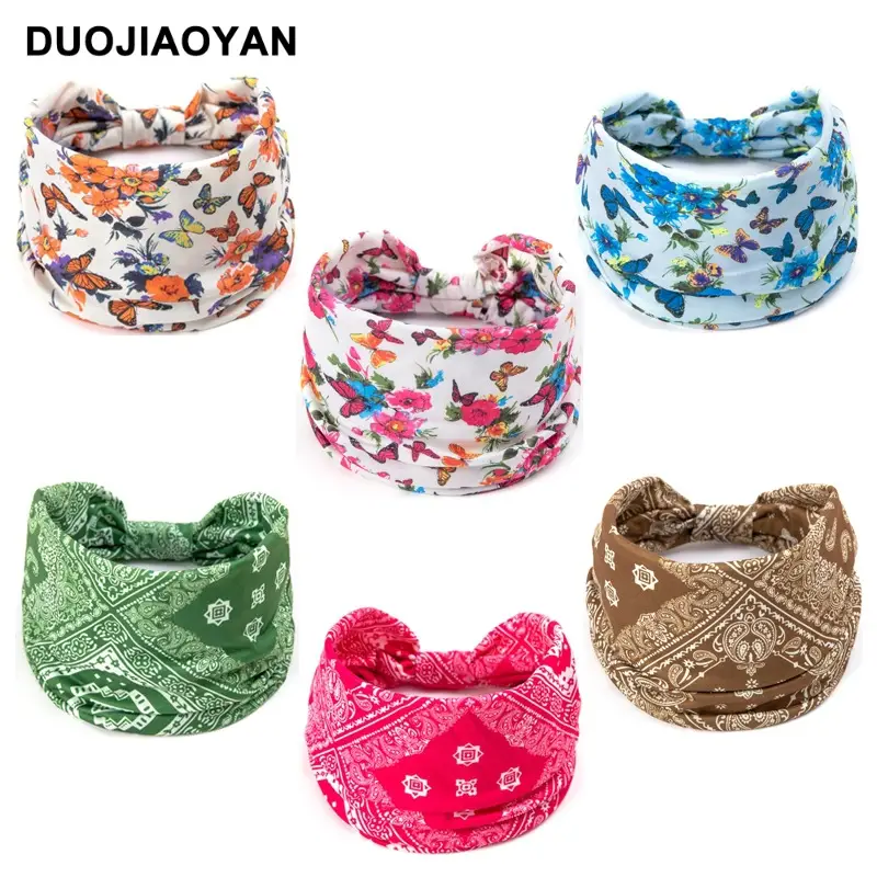 European American Butterfly Elastic Headband with Anti-Sweat Print - Image 7