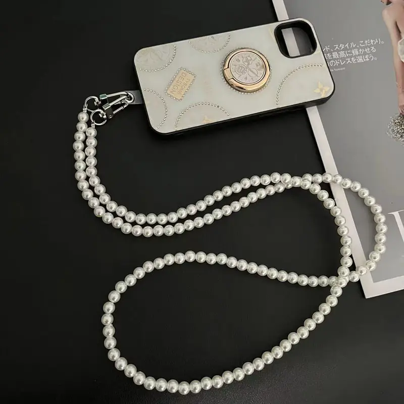 Pearl Crossbody Chain Mobile Phone Case - Image 5