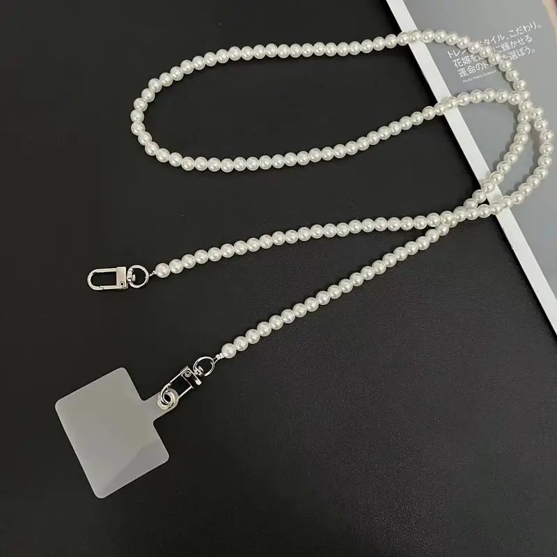 Pearl Crossbody Chain Mobile Phone Case - Image 3