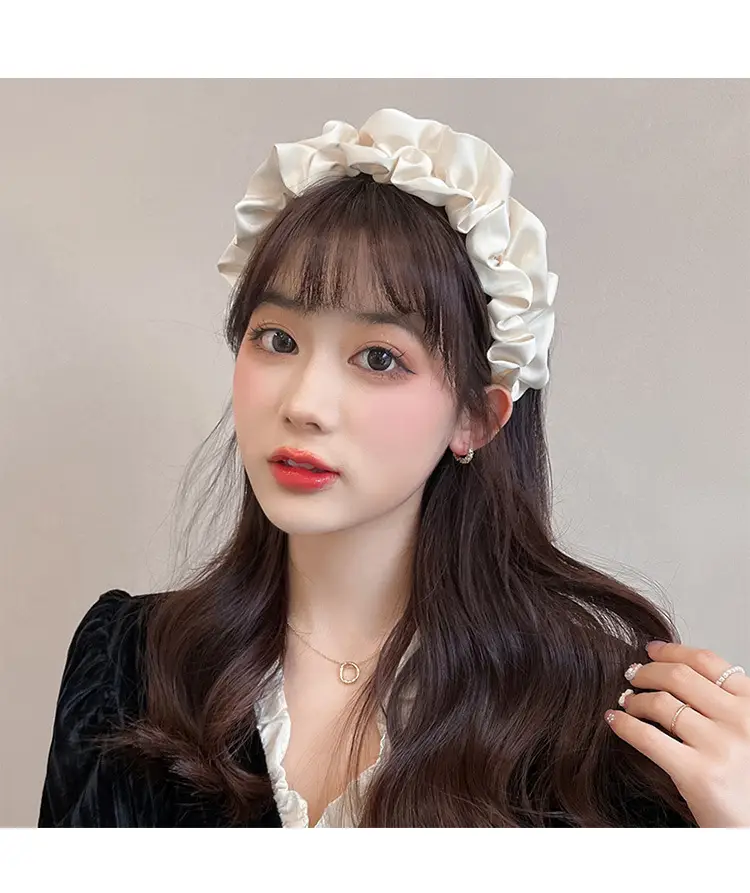 Wide Brim Hair Hoop Black Women's Hair Stamp — feature 8