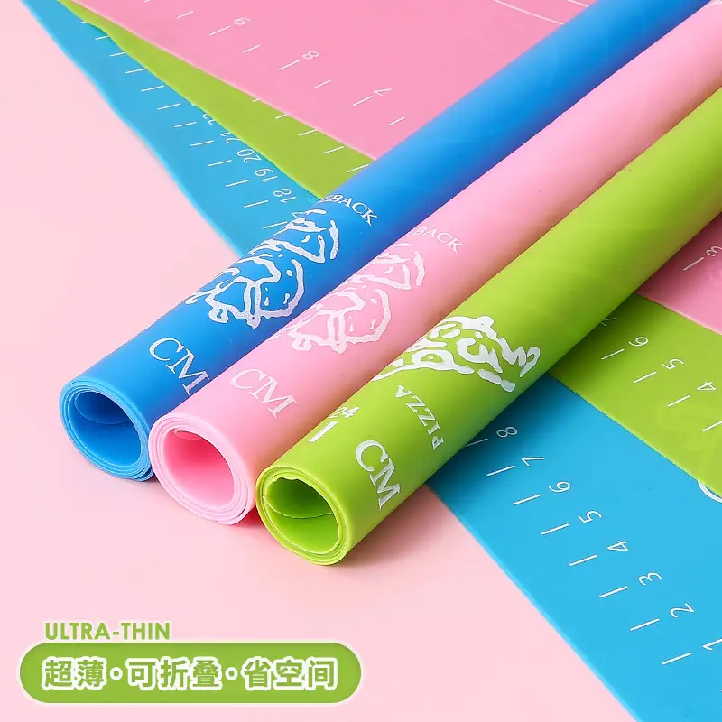 Blue Silicone Kneading Mat 30x30cm Food Grade