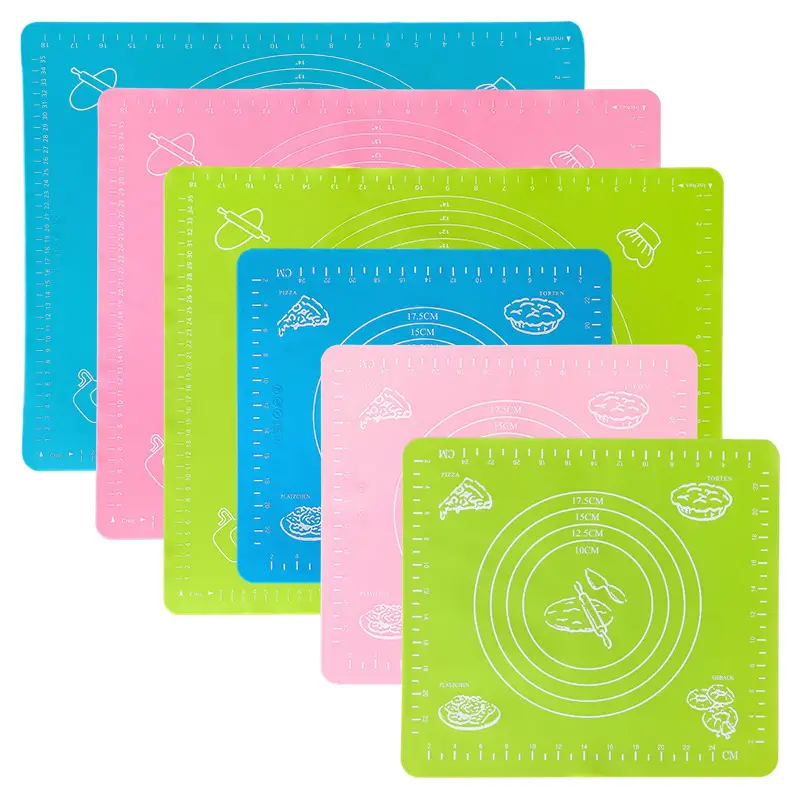 Blue Silicone Kneading Mat 30x30cm Food Grade