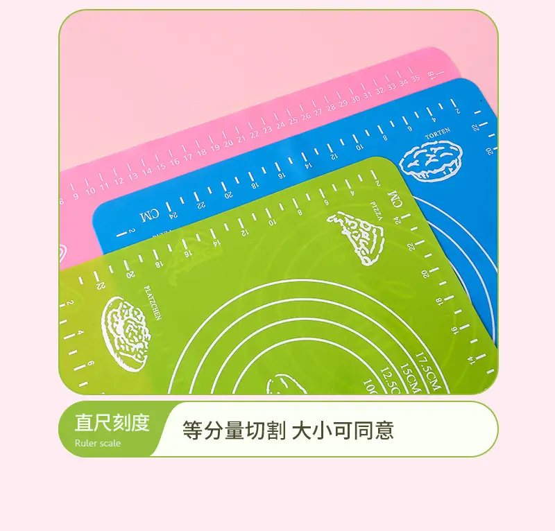 Blue Silicone Kneading Mat 30x30cm Food Grade — feature 16
