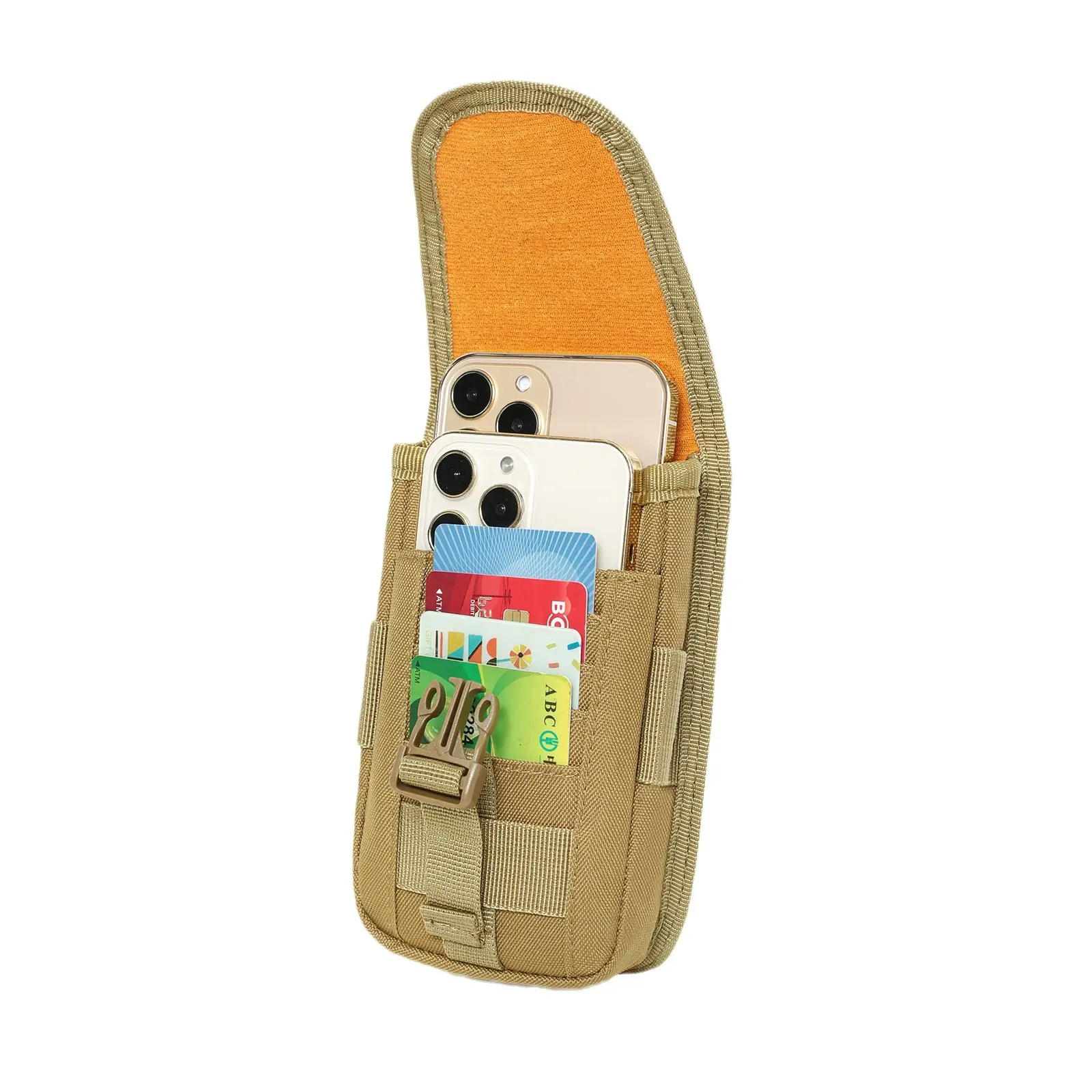 Men's Multifunctional Mobile Phone Bag with Molle Accessory