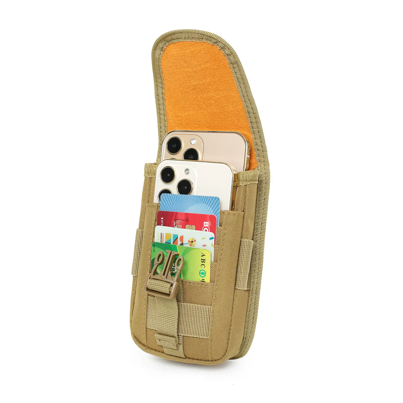 Men's Multifunctional Mobile Phone Bag with Molle Accessory — feature 14