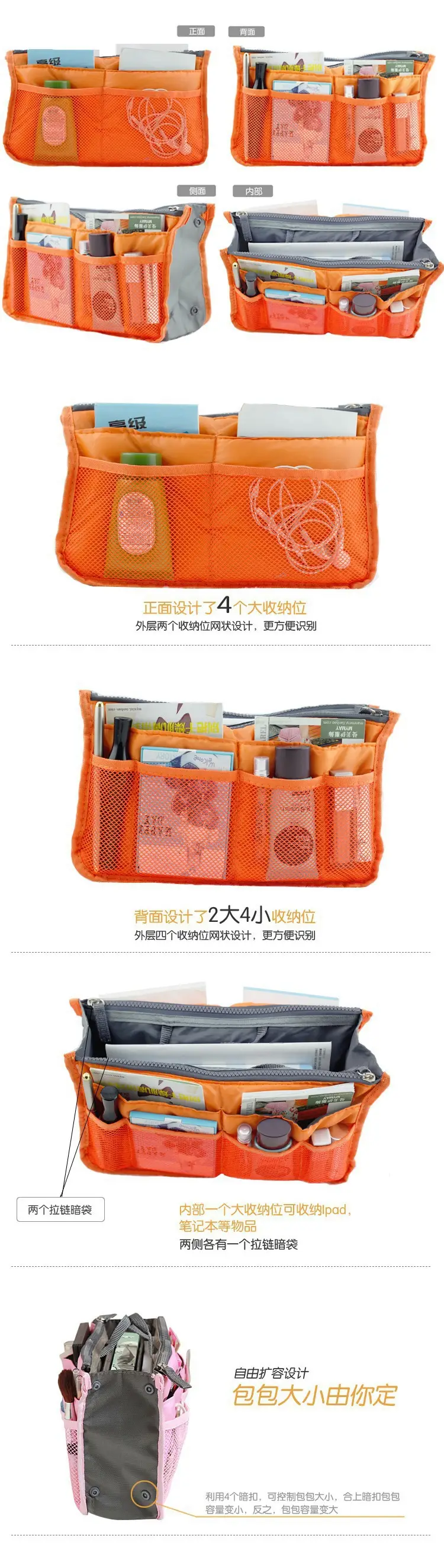 2024 Waterproof Travel Bag Double Zipper Large Capacity — feature 2