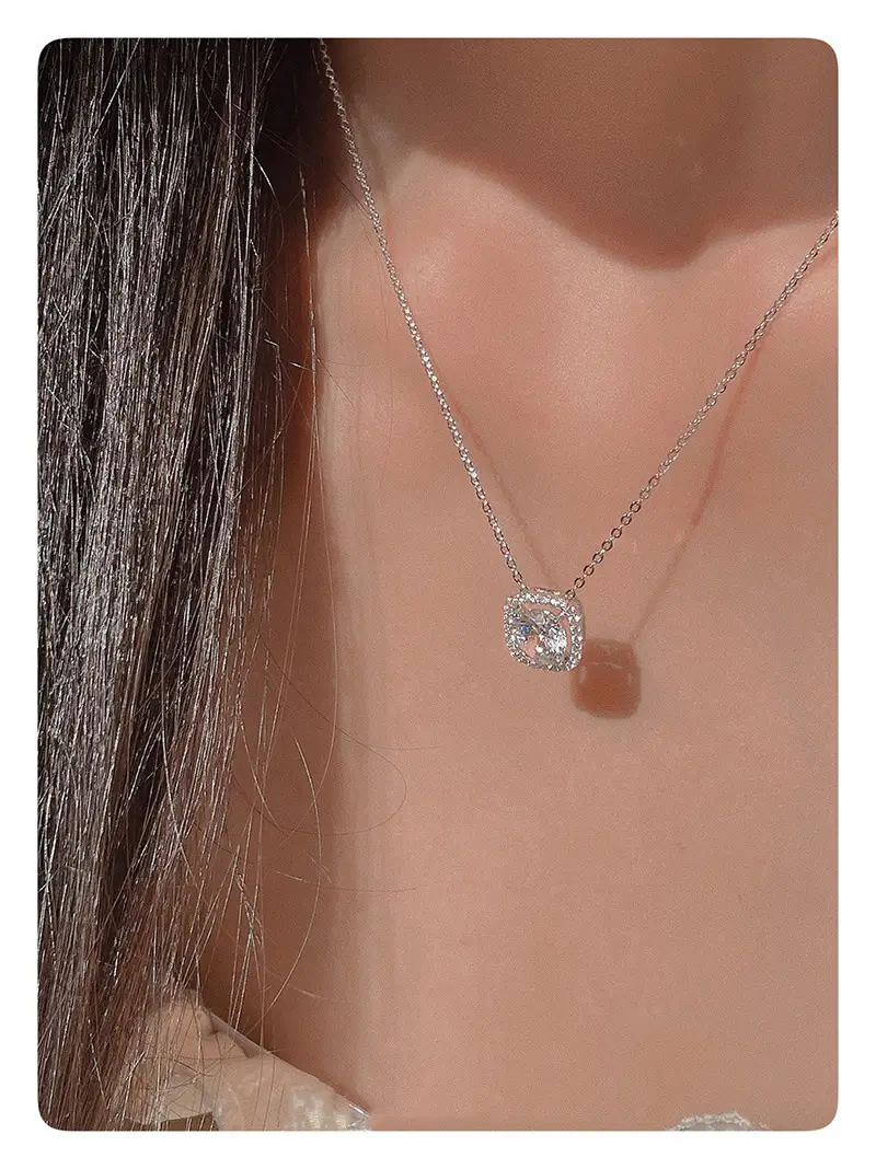 Cubic Sugar Shape Zircon Necklace for Women — feature 25