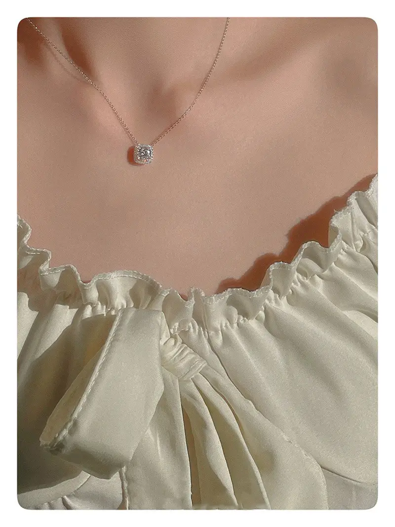 Cubic Sugar Shape Zircon Necklace for Women — feature 26