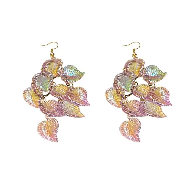 Blue Butterfly Earrings with Long Tassel Design