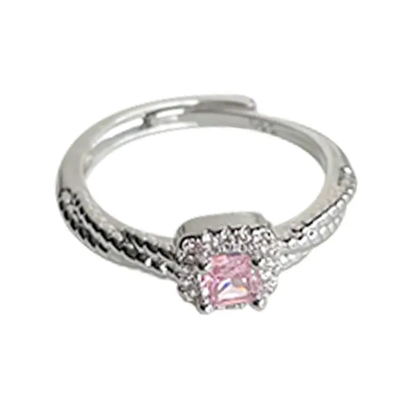 Real Gold Plated Pink Zircon Micro Locket Ring - Image 7