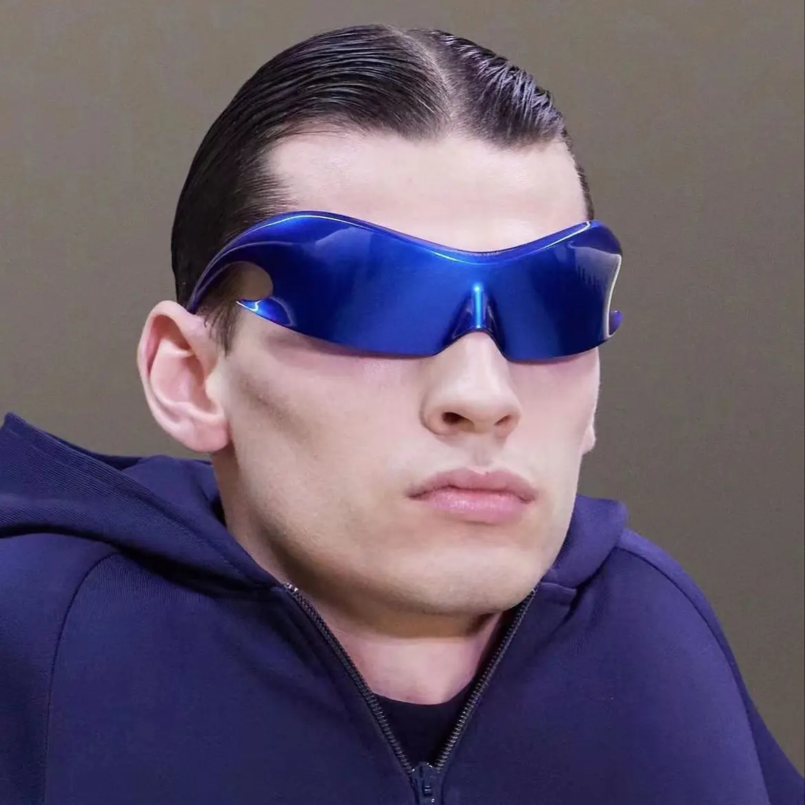 Futuristic Sunglasses Black C1 for Riders - Image 10