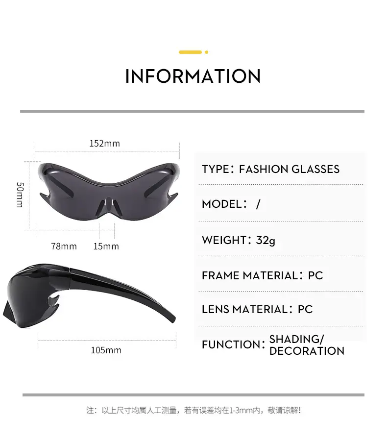 Futuristic Sunglasses Black C1 for Riders — feature 8