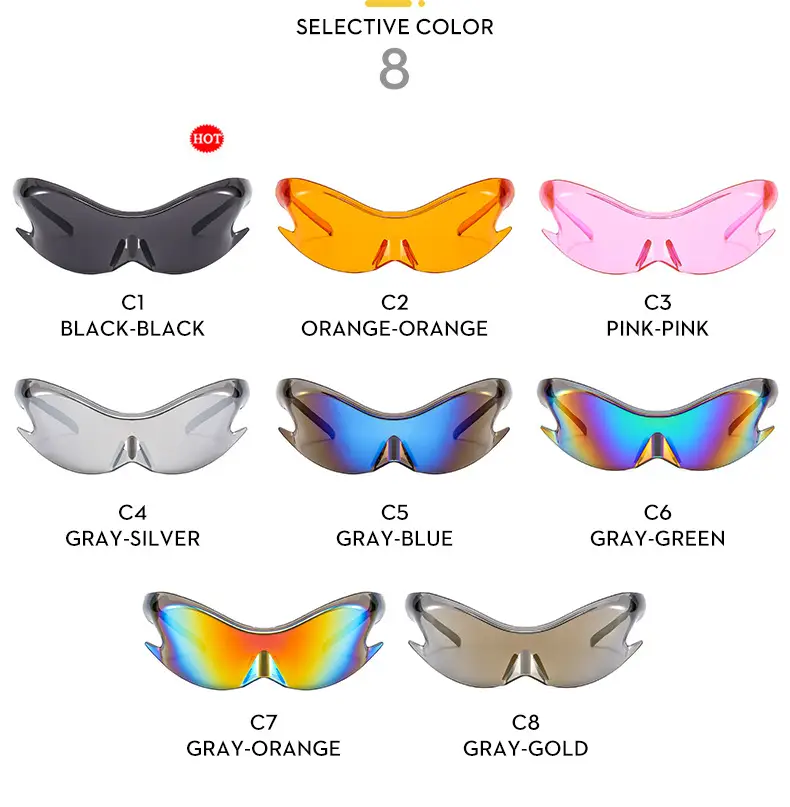 Futuristic Sunglasses Black C1 for Riders — feature 9