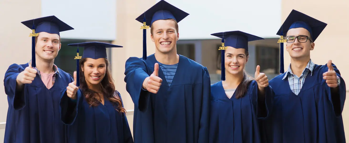 Black Bachelor's Uniform Graduation Suit with Tassel Honor Rope — feature 36