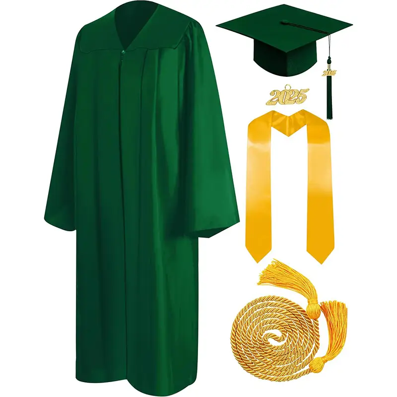 Black Bachelor's Uniform Graduation Suit with Tassel Honor Rope - Image 10