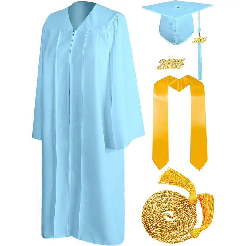 Black Bachelor's Uniform Graduation Suit with Tassel Honor Rope - Image 11