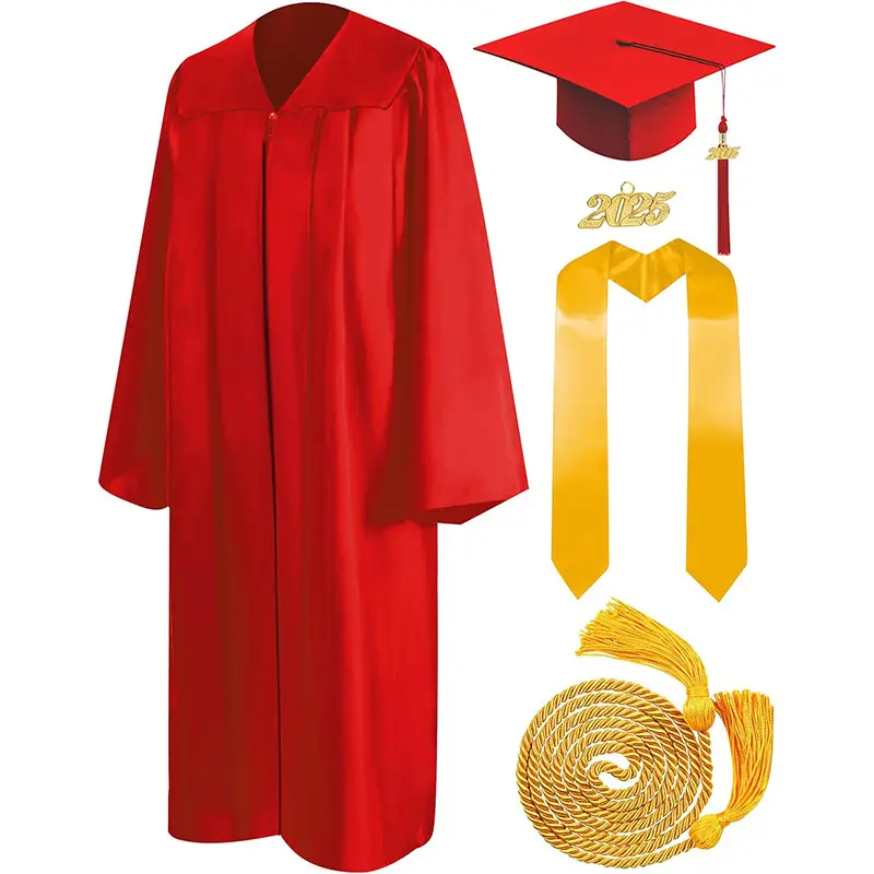 Black Bachelor's Uniform Graduation Suit with Tassel Honor Rope - Image 4