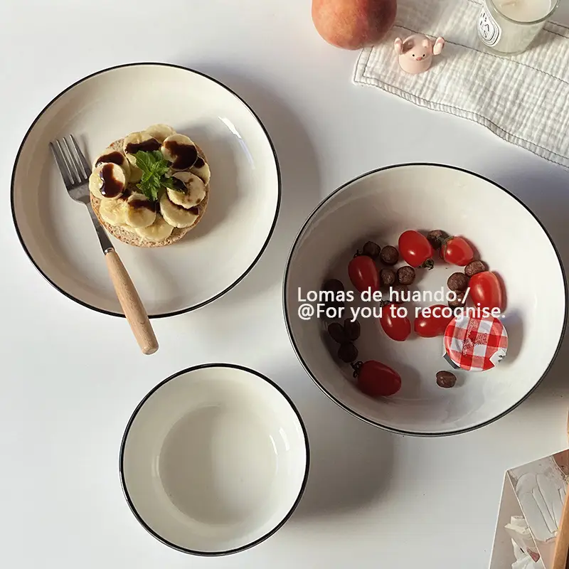 Scandinavian White Bowl 1300ml Vertical Pattern — feature 5