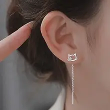 Long Diamond Tassel Earline Earrings for Women — feature 19