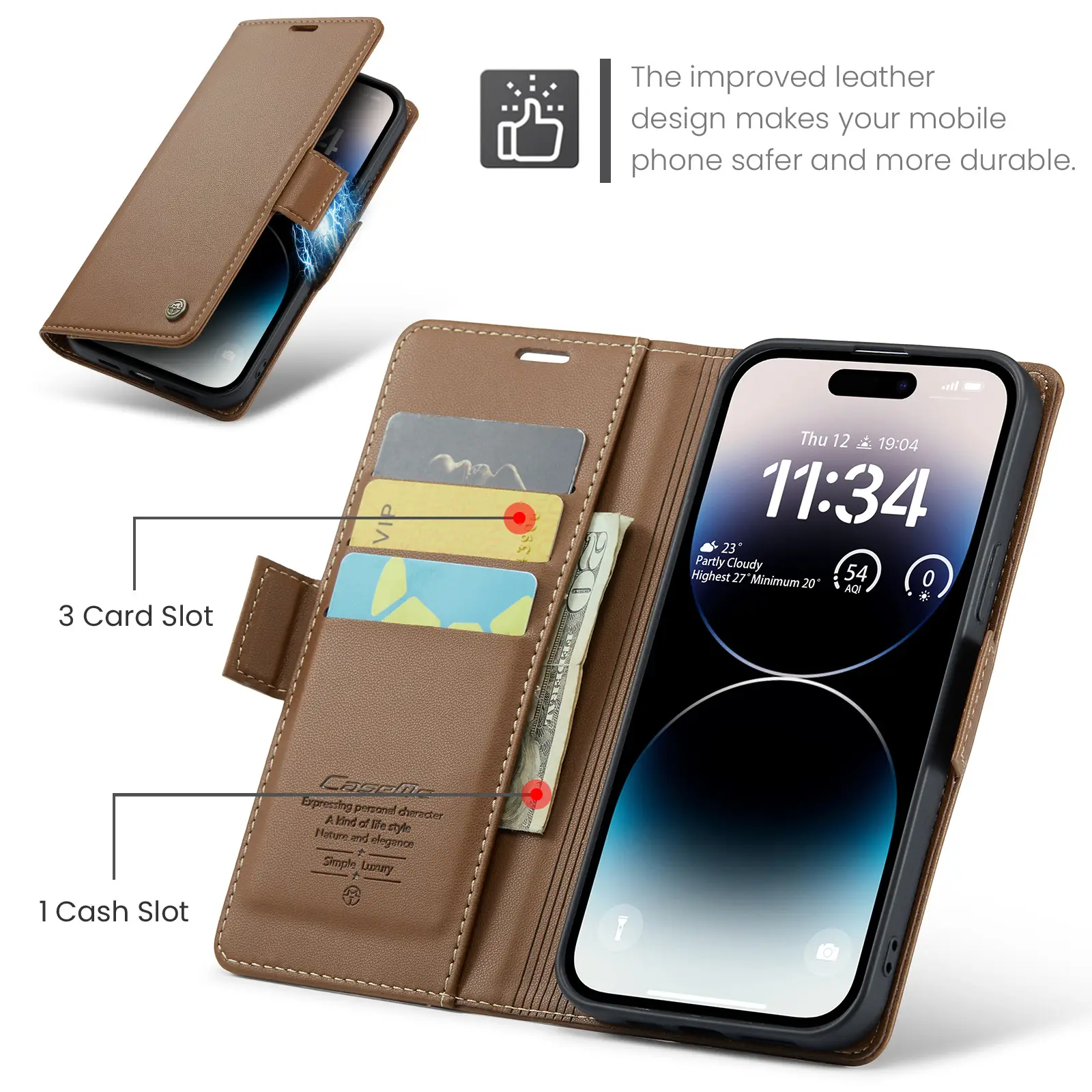 Side Buckle Anti-Theft Mobile Phone Case for iPhone — feature 13
