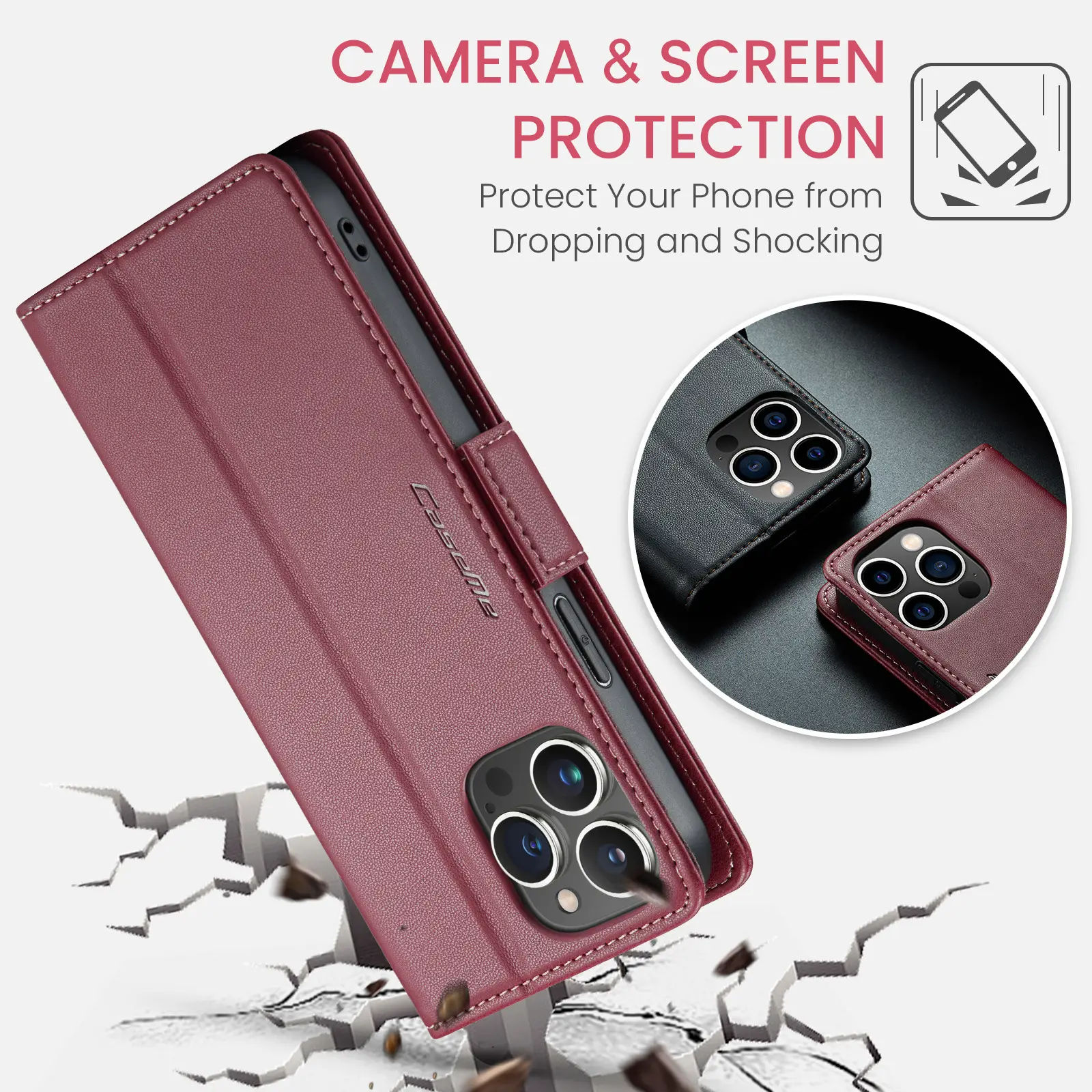 Side Buckle Anti-Theft Mobile Phone Case for iPhone — feature 18