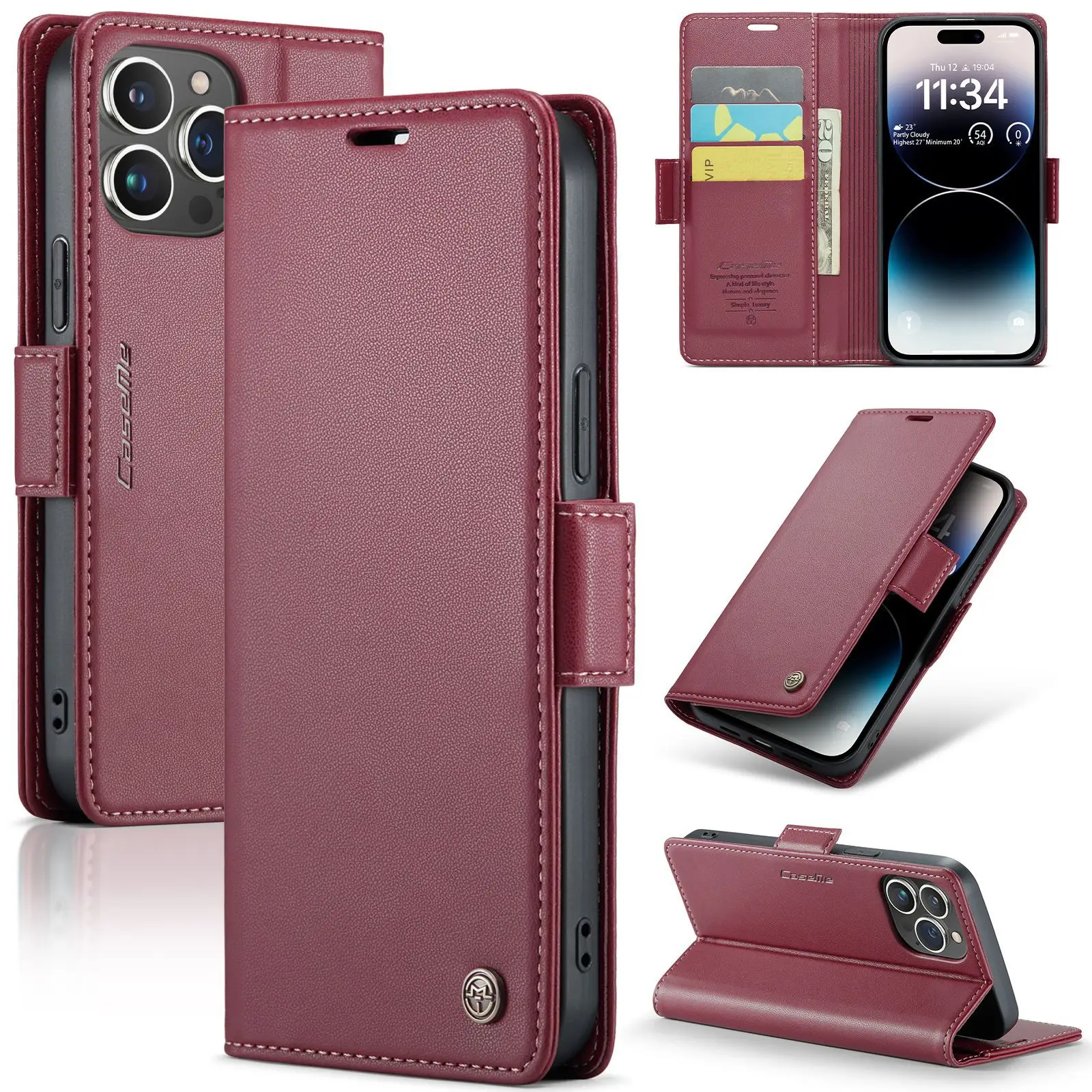 Side Buckle Anti-Theft Mobile Phone Case for iPhone - Image 3