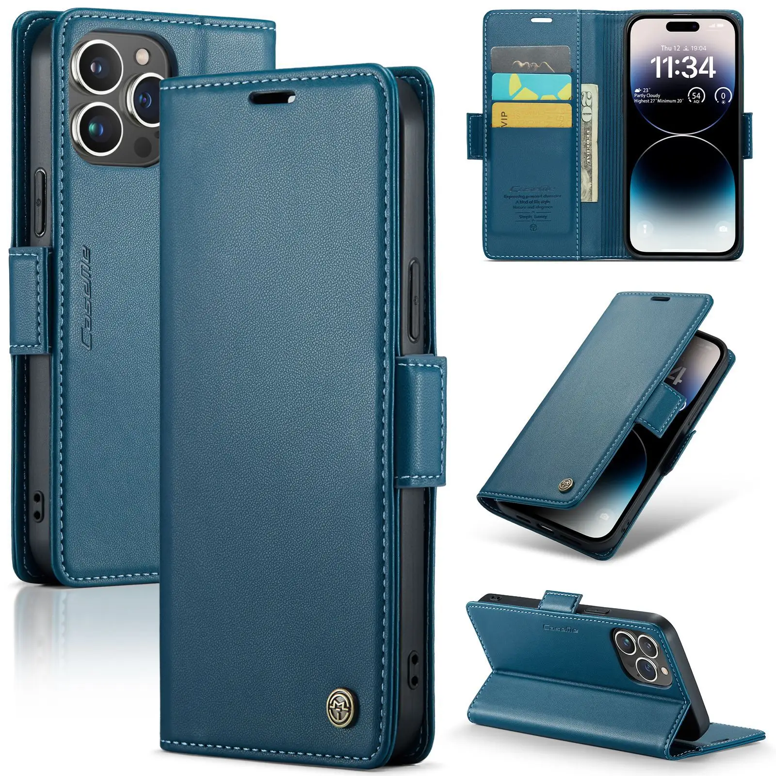 Side Buckle Anti-Theft Mobile Phone Case for iPhone - Image 4