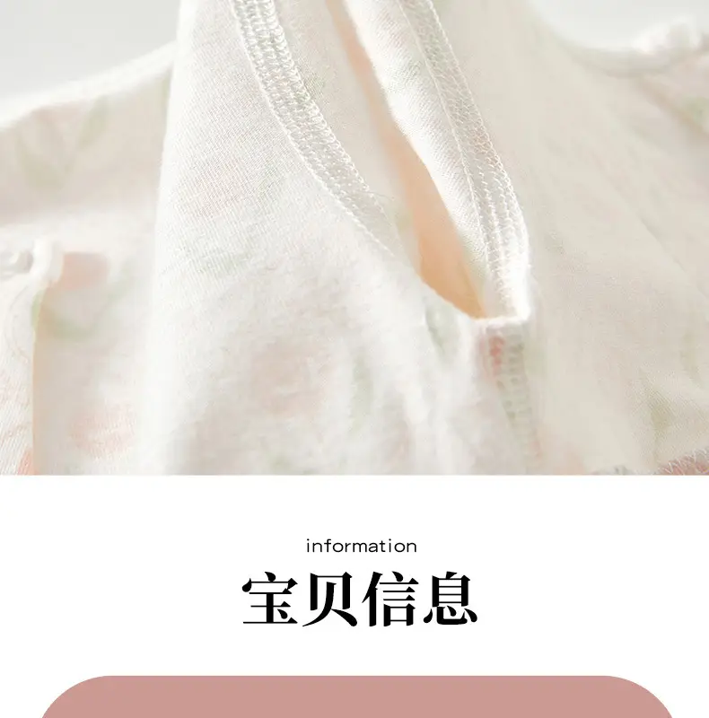 Baby Cotton Jumpsuit with Hair Band Summer Pajamas — feature 9