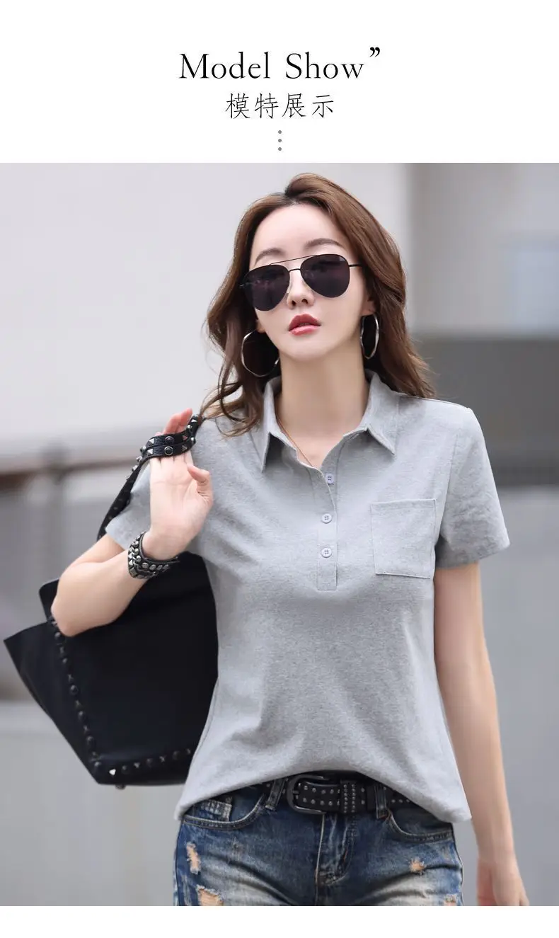 Green Cotton Polo T-Shirt Summer New Fashion — feature 10