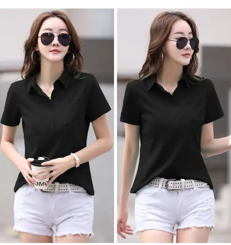 Green Cotton Polo T-Shirt Summer New Fashion — feature 24