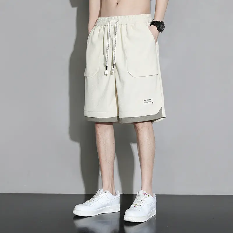 Men's Slim Fit Loose Sports Shorts Plus Size Five Point Design - Image 3