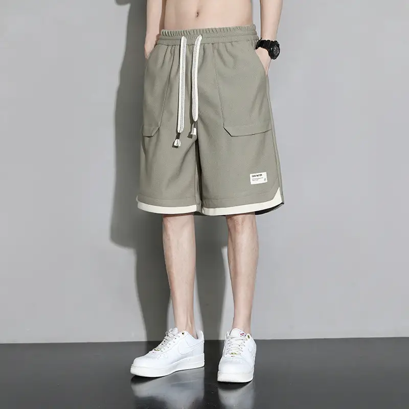 Men's Slim Fit Loose Sports Shorts Plus Size Five Point Design - Image 2