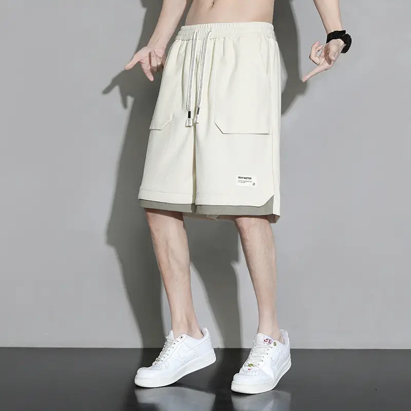 Men's Slim Fit Loose Sports Shorts Plus Size Five Point Design - Image 4