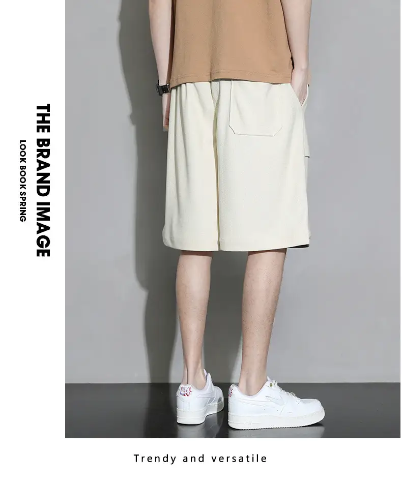 Men's Slim Fit Loose Sports Shorts Plus Size Five Point Design — feature 15